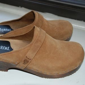 Sandgrens Wooden Clog Mules Size 8